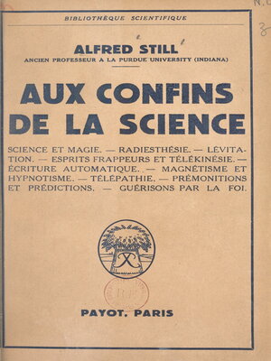 cover image of Aux confins de la science